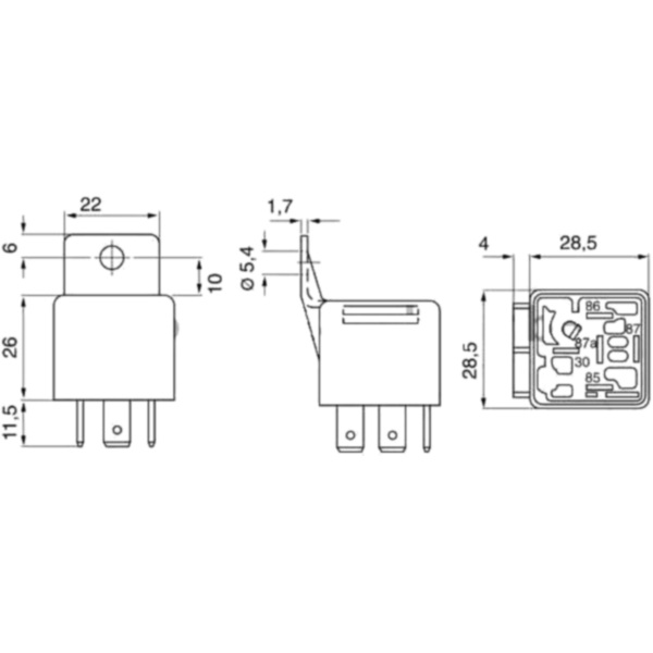 Mini relay 12v 0332019150_2