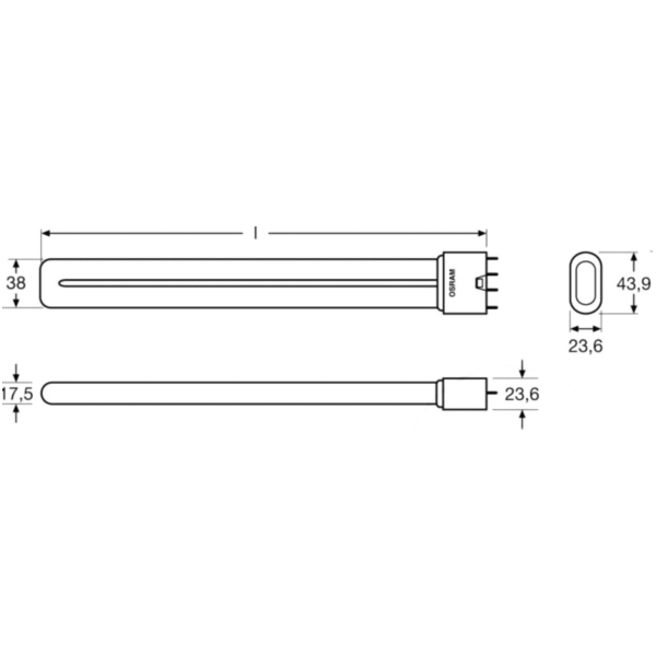 Leuchtstoffröhre L55W/840_1