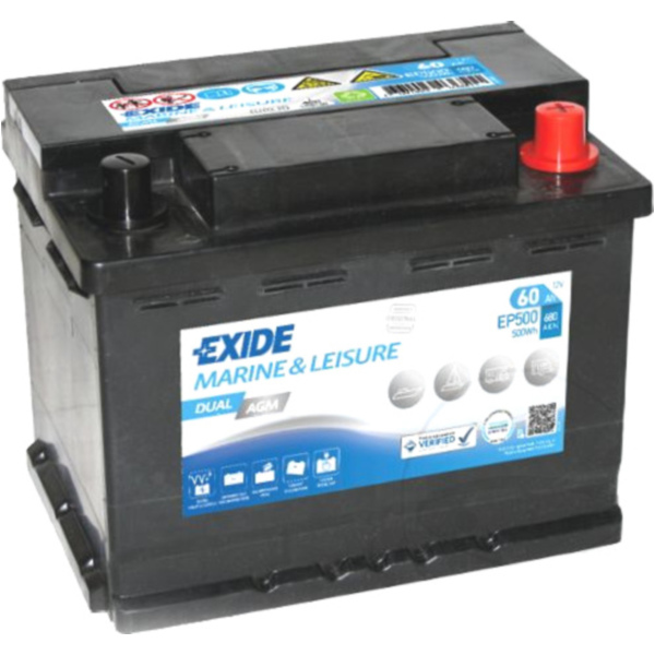Starter- und Versorgungsbatterie 12V 60AH for: AGM Exide