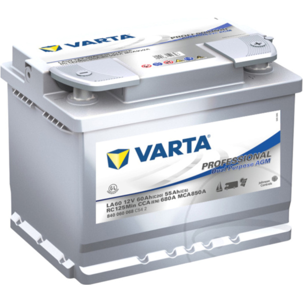 Batterie Professional 12V 60AH Varta for: AGM