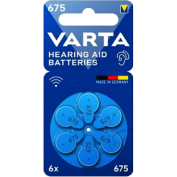 Gerätebatterie 10 Varta 6er Blister Hearing Aid PR44