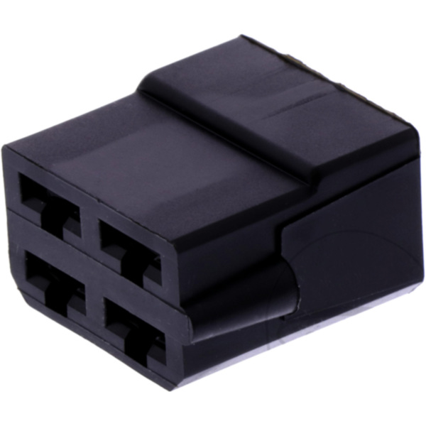 Gehäuse FLACHSTECK 4P schwarz JMP