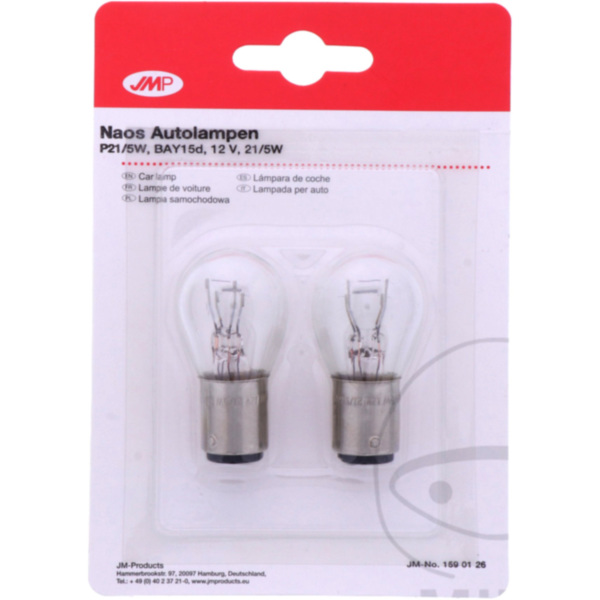Glühbirne Lampe 12V21/5W BAY15D JMP 4043981255690 passend für Yamaha YZF-R6  600 RJ031 2000, 120 PS, 88 kw