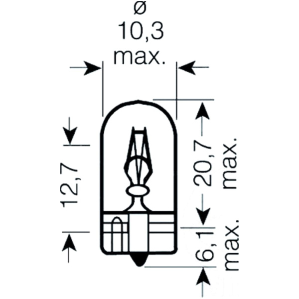 Bulb 12v5w w2.1x9.5d amber_1