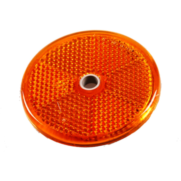 Reflector round 60mm yellow