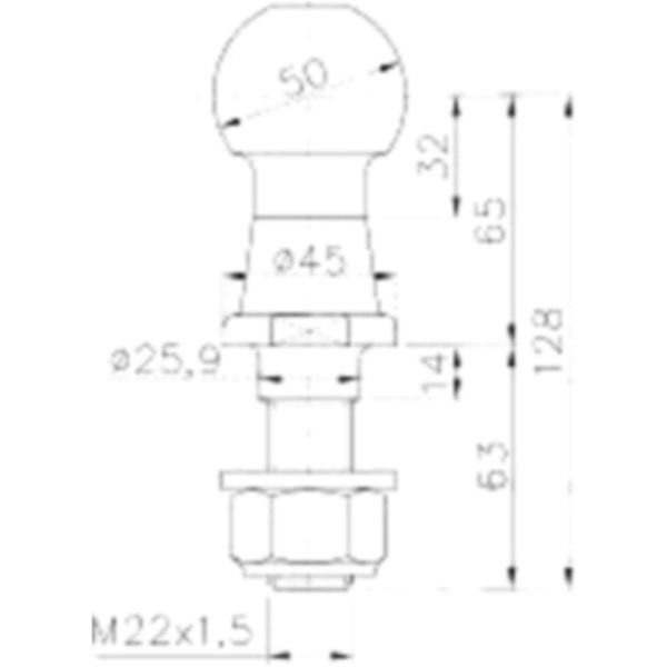 Ball  M Gewindeshaft 50MM 1732120_1