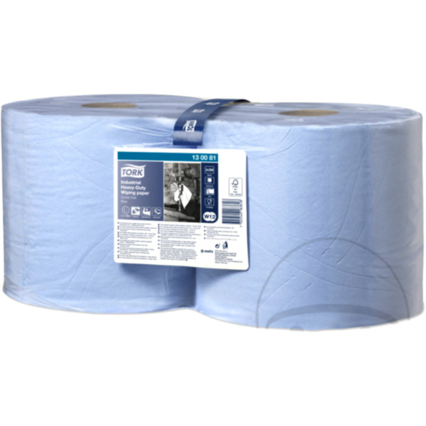 Putzpapierrolle HD 2 Stück 3L 350 Tücher 24X34 blau