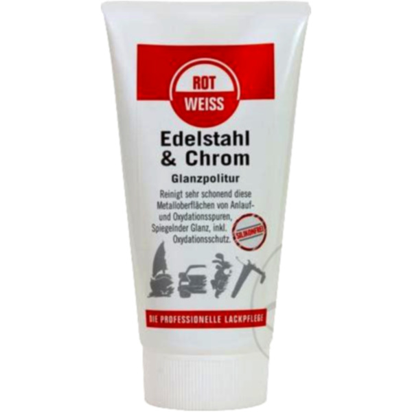 Politur Stahl & Chrom 150 ml Rot-Weiss