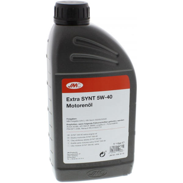 MotorOil 5W40 SYNT 1 Liter JMC