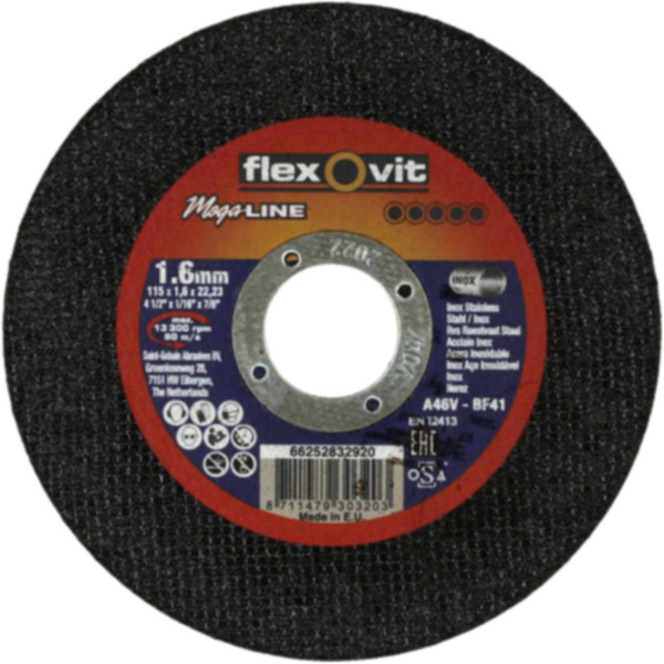 cut-off wheel  115X1.6 straight Metall