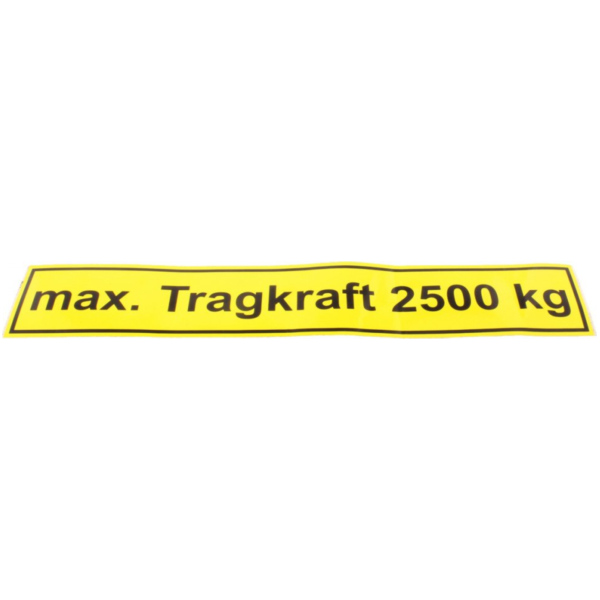 TRAGKRAFT 2500 kg