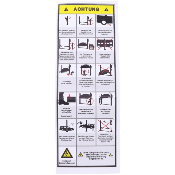 Safety sticker