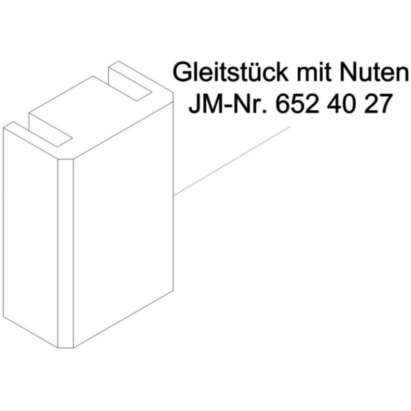 Gleitstück mit NUTEN