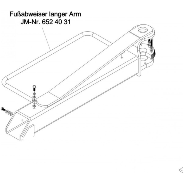 FUSSABWEISER LANGER Arm