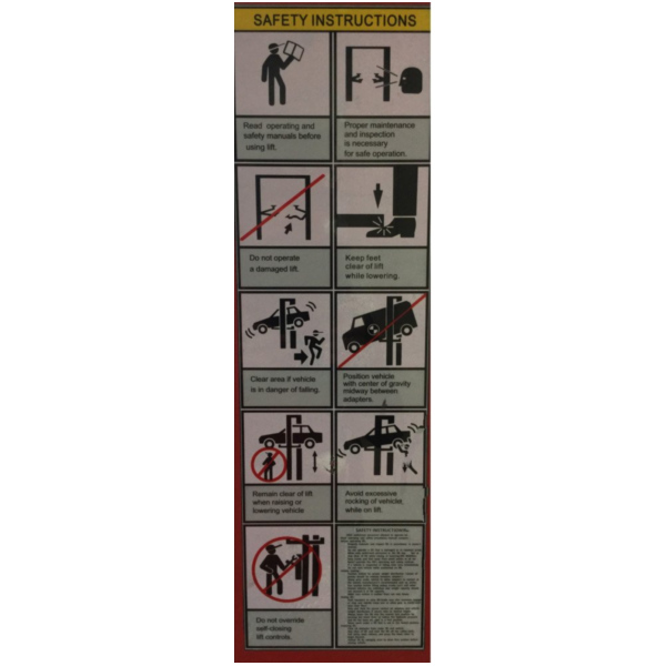 Safety Aufkleber 580851