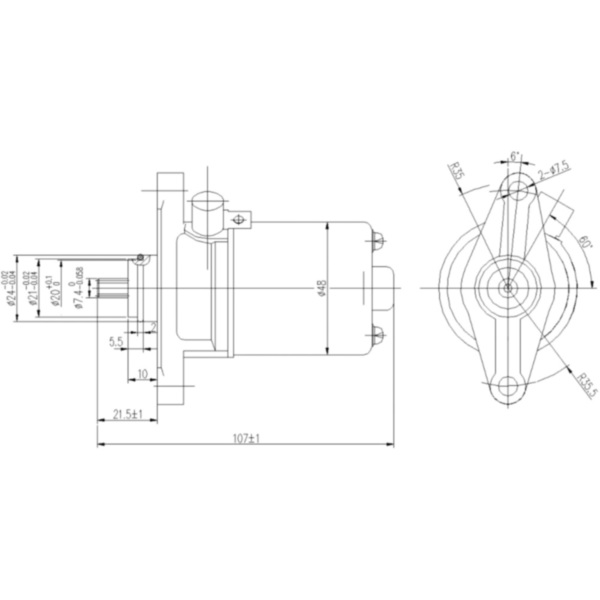 Starter motor jmt MQD407C anticlock_1