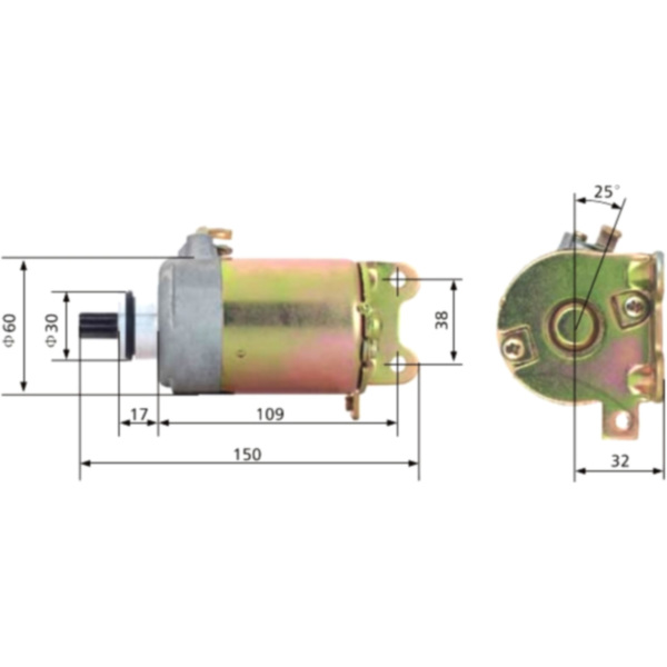 Starter motor jmt MQD603clock_1