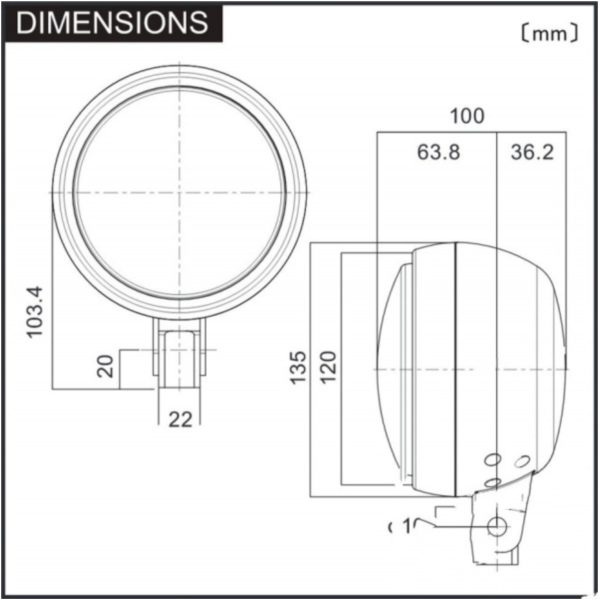 Scheinwerfer LED 4 3/4 Daytona 1083670_2