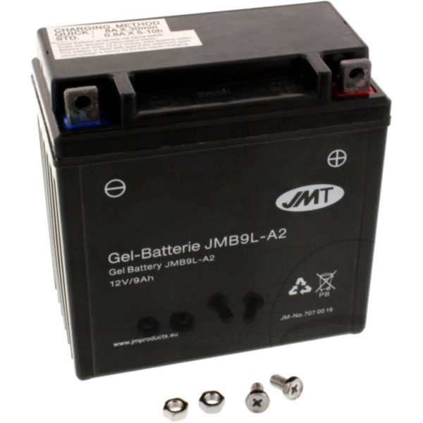 Motorradbatterie YB9L-A2 Gel JMT