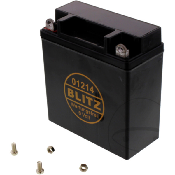 Motorradbatterie 01214 Gel schwarz 6V