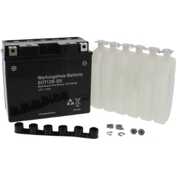 Motorcycle Battery YT12B-BS 6-ON fitting for Ducati Portedefolio  1100 A110AA 2007, 95 PS, 70 kw