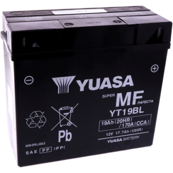 Batterie Motorrad YT19BL wet Yuasa passend für BMW R ABS Doppelzündung 1150 R22 2003, 95 PS, 70 kw