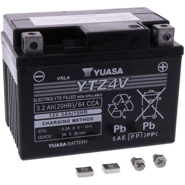 Battery motorcycle ytz4v wet yuasa