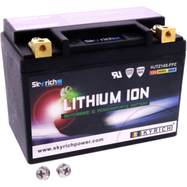 Batterie Motorrad HJTZ14S-FPZ Skyrich Lithium-Ionen passend für Honda XL Transalp 650 RD11A 2007, 53 PS, 39 kw