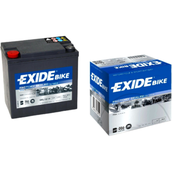 Motorcycle Battery GEL 12-14 EXIDE fitting for Adly/Herchee Conquest LOF 600  2016, 41/20 PS, 30/15 kw