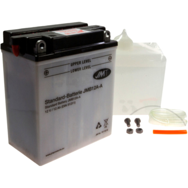 Motorradbatterie YB12A-A JMT passend für Yamaha YX Radian 600  1990, 