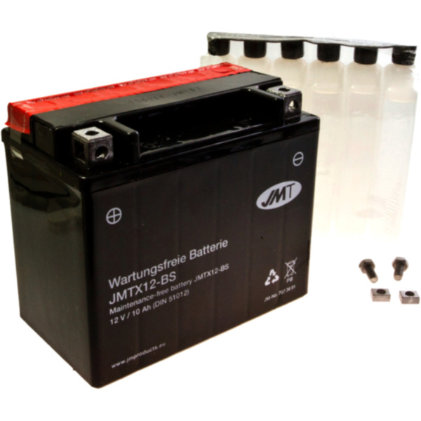 Motorcycle Battery YTX12-BS JMT fitting for Triumph Thruxton  900 986ME 2007, 34 PS, 25 kw