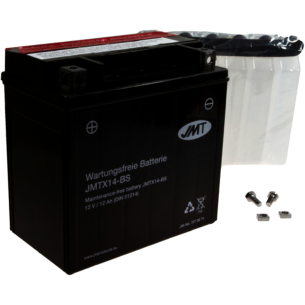 Motorcycle Battery YTX14-BS JMT fitting for Aprilia Shiver  750 RA000 2007, 34 PS, 25 kw