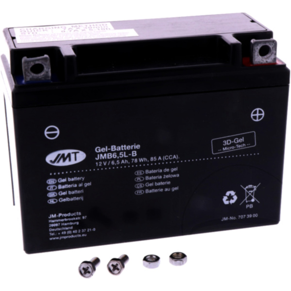 BATTERY MOTORCYCLE YB6.5L-B GEL JMT