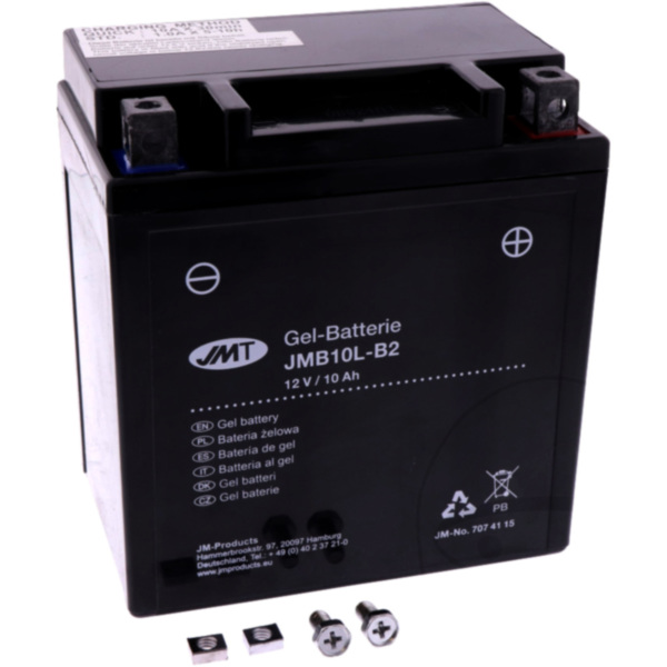 Motorradbatterie YB10L-B2 Gel JMT