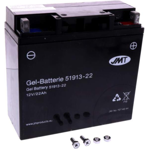 Motorcycle Battery 51913-21 GEL JMT fitting for BMW R ABS Doppelzündung 1150 R22 2003, 95 PS, 70 kw