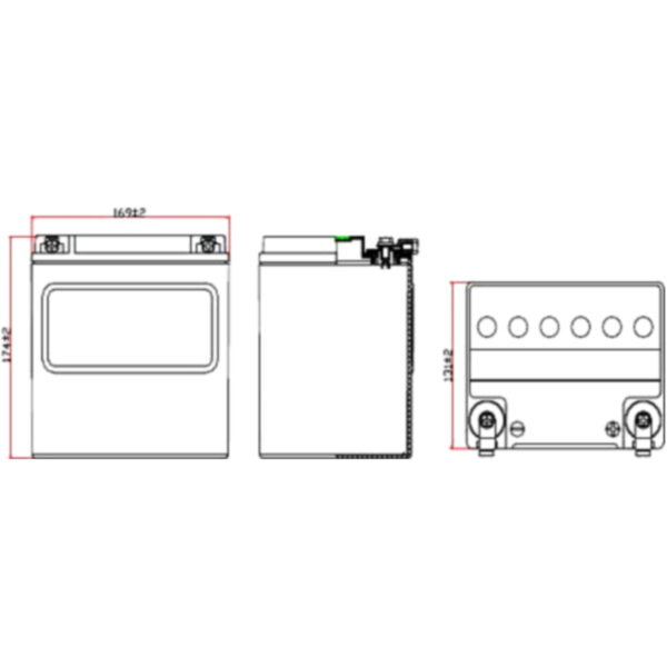 Motorcycle Battery VTB-2 V-TWIN JMT_1