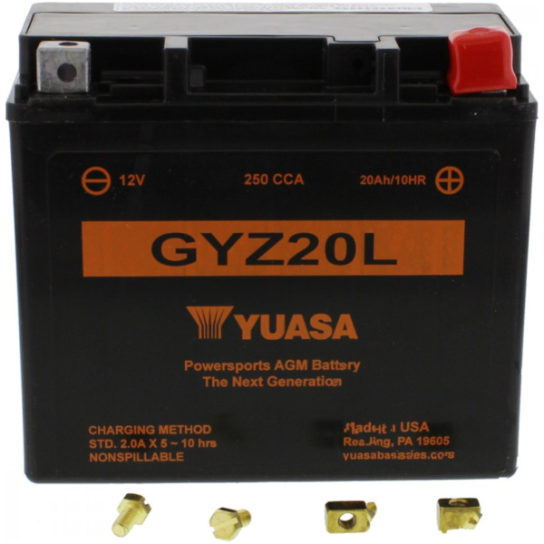 Motorcycle Battery GYZ20L WET YU fitting for Kymco MXU LOF 700 Z22000 2014, 48 PS, 35 kw