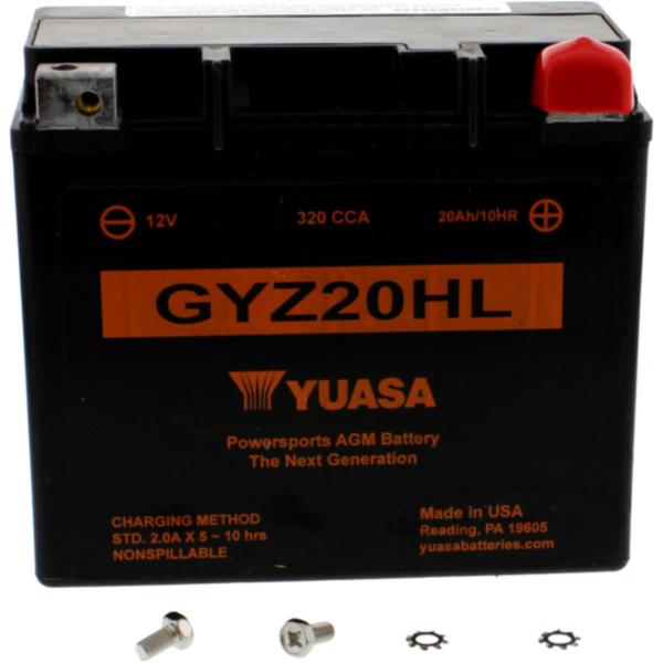 Motorcycle Battery GYZ20HL WET YU fitting for Kymco MXU LOF 700 Z22000 2013, 48 PS, 35 kw