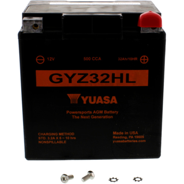 Motorcycle Battery GYZ32HL WET YUASA fitting for Polaris Ranger Mid Size 4WD 500  2007, 30 PS, 22 kw