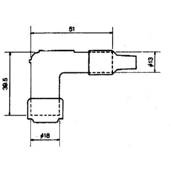 Spark plug cap ngk lb05e-r_1