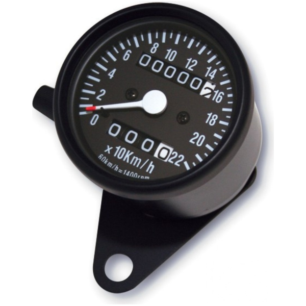 Tachometer mechanisch schwarz