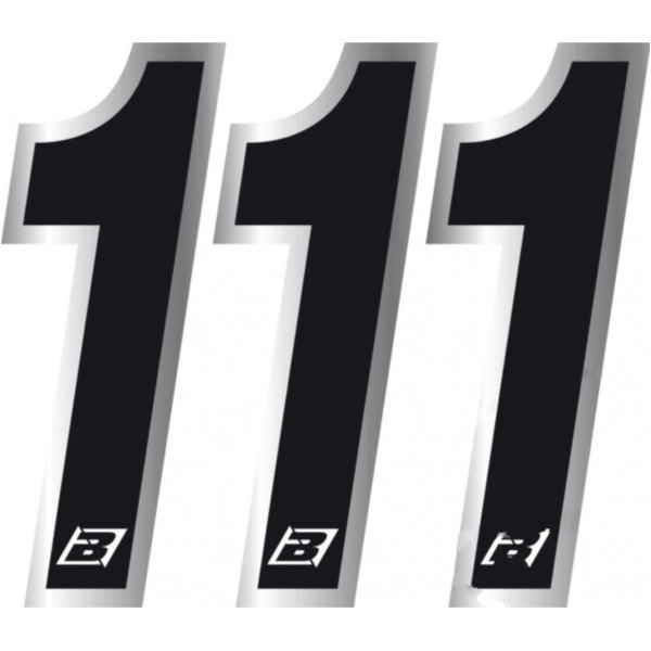 Race numbers no.1 black bird racing 1108319