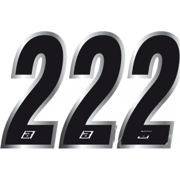 Race numbers no.2 black bird racing 1108320