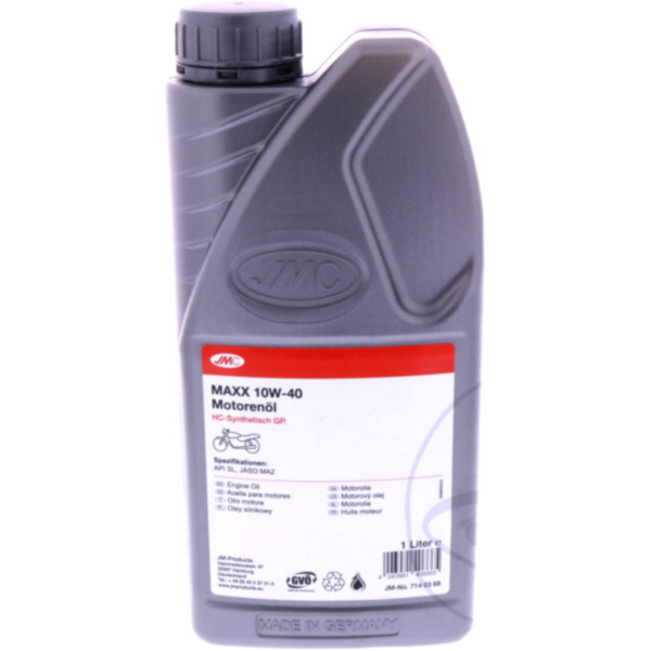 Engine oil 10w40 4-stroke 1l jmc 59401361 fitting for Honda NTV Revere 650 RC33A 1997, 53 PS, 39 kw