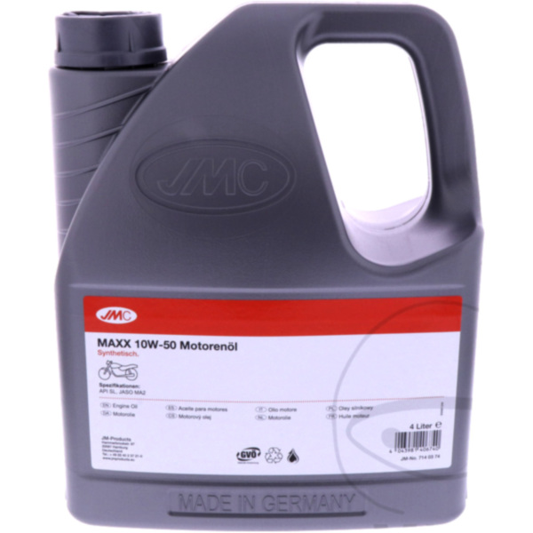 Engine oil 10w50 4-stroke 4l jmc fitting for Beta Alp  200 ZD3T5010 2008, 14,3 PS, 10,5 kw