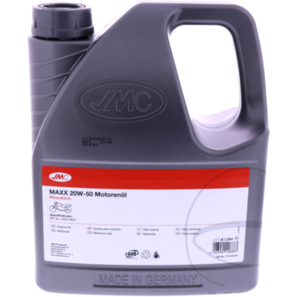 Engine oil 20w50 4-stroke 4l jmc 59401951