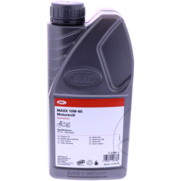 Engine oil 10w60 4-stroke 1l jmc fitting for MV Agusta F4 Oro 750  2000, 126 PS, 93 kw