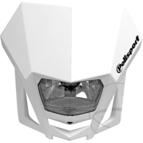 Off road headlamp with number board white