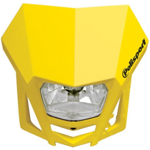 Off road headlamp with number board yellow rm01