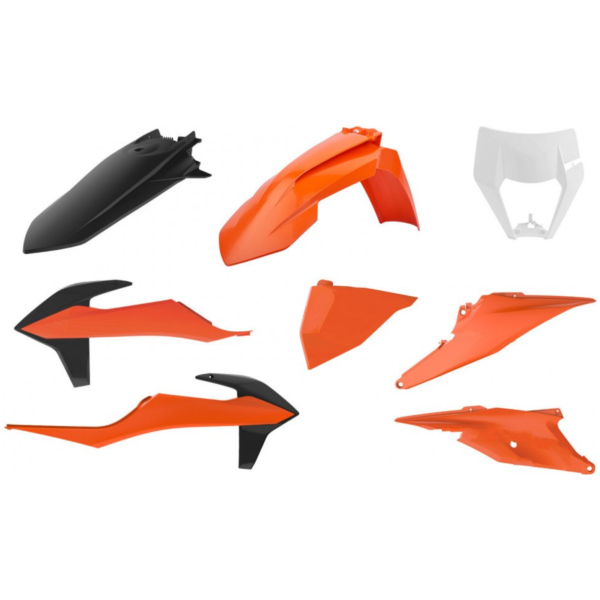 Komplettkit orange 16/schwarz/weiß